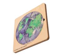 DRESSOOS Earth Structure Puzzle Kit for Wooden Educational Globe Model DIY Geography Learning Cognitive Jigsaw Puzzle for Spatial Imagination and Early Childhood Development