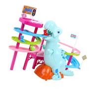 DRESSOOS Electric Music Dinosaur Climbing Stairs for Creative Manual Dexterity and Hand-eye Coordination Development Safe Smooth Plastic Material Imaginative Play and Intellectual Growth