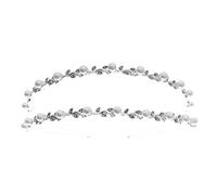 DRESSOOS Elegant Double-deck Pearl Headdress Hair Band for Women Girls Brides Diamond Look Hair Accessories