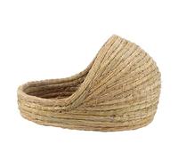 DRESSOOS Elegant Hamster Hiding House Woven Small Animal Nest for Rabbits Cats Guinea Pigs Eco-friendly Grass Bed Pet Cave