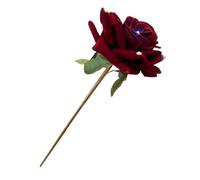 DRESSOOS Elegant Red Rose Rhinestone Hair Stick Vintage Floral Bun Accessory for Women for Bridal and Wedding Hairstyles Chic and Simple Hairpin for All Occasions