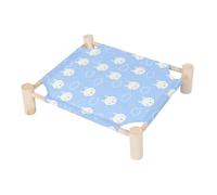 DRESSOOS Elevated Bed for Hammock Dog Beds Kitten Wicker Litter Pet Supplies Washable Bunny Hammock Rat Cage Accessories Wood