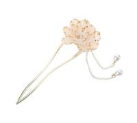 DRESSOOS Enamel Peony Hair Stick Vintage Hairpin for Women Elegant Hair Chopsticks for Weddings Special Occasions Lightweight Comfortable Retro Design