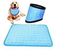 DRESSOOS Enhance Your Pet's Comfort Dog Cooling Collar Silk Mat Cooling Blanket for Hot Days
