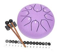 DRESSOOS Ethereal Drum for Beginners Portable Steel Tongue Percussion Flower Pattern Hand Drum for Music Lovers Adults Boys and Girls Yoga Meditation