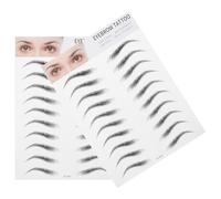 DRESSOOS Eyebrow Tattoo Sticker 2Pcs Natural-Looking 3D Fake Eyebrows for Beginners, Easy Application Brow Shaping Sticker for Women and Men