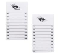 DRESSOOS Eyelash Display Boards for False Eyelash Extension and Grafting Acrylic 2 Pcs White and Lash Extension Tools for Individual Home Use