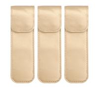 DRESSOOS Eyelash Tweezers Protective Case PU Leather Cover Stainless Steel Storage Holder for Home and Professional Salon Use 5.7X1.7X0.2 Inches