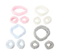 DRESSOOS Face Wash Headband Set for Women Girls 12pcs Adorable Hairband Decorative Headwear for Makeup Spa Brushing Teeth