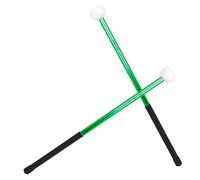 DRESSOOS Felt Head Aluminum Alloy Drumsticks Green Marching Snare Drumsticks Musical Percussion Sticks for Students Band Practice and Performance
