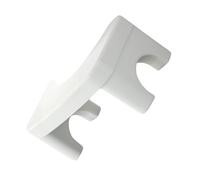 DRESSOOS Folding Toilet Footstool Thickened Non Slip PP Material Step Stool for Bathroom Use Space Saving Design Simple White Pedal for Comfortable Squatting