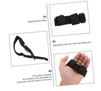 DRESSOOS Food Aid Gloves Black Nitrile Fork Spoon Holder Gloves for Disabled Elderly
