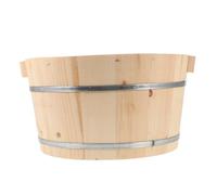 DRESSOOS Foot Soaking Barrel Wooden Foot Bath Basin for Relaxation Pedicure Basin Spa Essential Use at Home