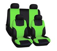 DRESSOOS Full Seat Cover Set Car Covers Universal Fit Fluorescent Green Breathable Mesh Easy Install No Tools