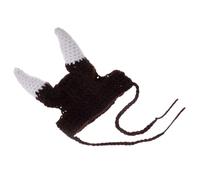 DRESSOOS Funny Viking Pirate Hat for Cats and Dogs Knitted Costume Prop for Parties and Photo Shoots Design for Pets Accessory for Cats and Kittens