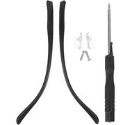 DRESSOOS Glasses Legs Replacement 1 Pair Black TR90 Flexible Design Easy to Install Temples for Eyeglasses Repair and Maintenance