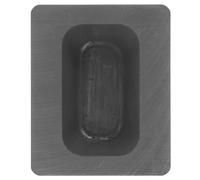 DRESSOOS Graphite Casting Mold for Metal Smelting and Jewelry Making, Impact Resistant Black Graphite Mold Suitable for Silver and Gold Melting, for Science Education and DIY Metal Casting