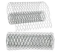 DRESSOOS Green Coated Chicken Wire Netting 0.6mm Thick 19mm Mesh 47.24 X 11.81 Inch for Flower Arrangement Floral Wire Netting DIY Craft and Poultry Habitat Supplies