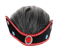 DRESSOOS Grey Wigs for Women Bun Authentic Grandma Style Costume Wig for Boys and Girls and Adults Soft and Comfortable Cosplay Accessory for Mrs Claus and Halloween Events