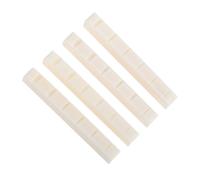 DRESSOOS Guitar Accessories Set 4pcs Beef Bone Nuts Bridge Saddles Guitar String Nuts Ox Bone Improve Tone Sustain
