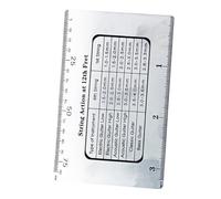 DRESSOOS Guitar String Height Gauge String Action Ruler Guitar Setup Tool Electric Bass Measurement