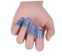 DRESSOOS Guitarist's Essential 5pcs Ring Finger Picks Ergonomic Design for Comfort Made of Stainless Steel Suitable for Various String