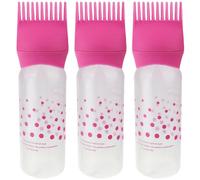 DRESSOOS Hair Dye Root Comb Applicator Bottle 3pcs Set for Hair Oiling Coloring Styling Easy to Use