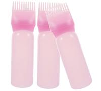 DRESSOOS Hair Oiling Comb Applicator Bottle 3pcs Root Comb Applicator for Dyeing Easy to Use