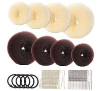 DRESSOOS Hair Twisting Bun Maker Donut Hair Bun Makers U-shaped Pins Ties for Women Girls Easy for Styling