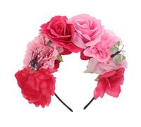 DRESSOOS Halloween Flower Headband: Day Of The Dead Headpiece - Party Costume Mexican Headwear - Whimsical Butterfly Flower Headpiece Supplies