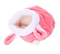 DRESSOOS Hamster Nest Hamster Warm House Pet Swing Bed Pet Tent Blanket Snug Small Bird Hay Cool Bunny Cages Guinea Pigs Hide- Out Rats Warm Nest Hamster Cave House Animals Cotton Pink
