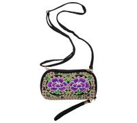 DRESSOOS Hand-Embroidered Purses for Women - Lightweight Boho Crossbody Bag - Ethnic Floral Mini Handbags for Daily Traval Outings Use