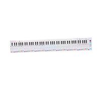DRESSOOS Hand-rolled 88-key Piano Keyboard Practice Paper Standard Notation and Simplified Score Comparison Chart, Portable Piano Keyboard Teaching and Training Sheet for Beginners