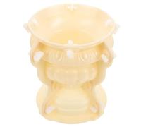 DRESSOOS Handcraft Mold Planter Mold for Teens White Plastic Round DIY Easy to Clean Easy to Form European Style Simple Beautiful Design for Handcraft Activities