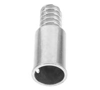 DRESSOOS Handle Tips for Poles Threaded Tip Repairing Broom Handle Aluminium Alloy Threaded End Quick Installation Rivet Design 2.55x0.75x0.75in Replacement Part for Cleaning Tools