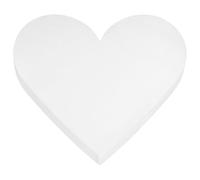 DRESSOOS Heart Shaped Cake Practice Foam Cake Embryo Model 12x2.76' Reusable Polystyrene Decorating Practice Mold for Valentine's Day Home Baking Party