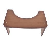 DRESSOOS Heavy Duty Bamboo Toilet Stool for Bathroom Stable Squatting Potty Footrest Low Step Stool for Adults and Non-Slip Bath Step with Comfortable Design Versatile Toilet Aid for Home