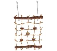 DRESSOOS Heavy Duty Bird Netting Swing Parrot Cage Toy Chewing Plaything Parrot Climbing Net Bird Rope Toy