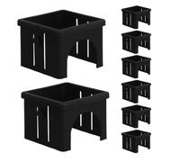 DRESSOOS Hollow Tube Bushing 8pcs Hollow Tube Insert for Exercise Machines Replacement Parts Black 1.5mm-2mm Thickness 60mm to 50mm for Home Gym