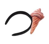 DRESSOOS Ice Cream Cone Headband Brown Fabric Cute Party Hair Accessory for Women Girls Cartoon Design
