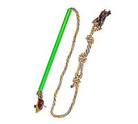 DRESSOOS Interactive Dog Flirt Pole for Small Pets Green Chasing Exercise Toy Training Tool to Dogs and Cats Energy-burning Fun for Boredom Relief