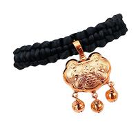 DRESSOOS Kitten Lock Collar with Bells Wear-resistant Pet Accessory Delicate Jewelry for Holiday Cheer and Pet Health Wishes Random Style