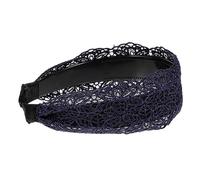 DRESSOOS Lace Hair Hoop Broadside Lace Headband Simple Hollow-Out Floral Gothic Decor Anti-Slip Hair Band for Women Girls (Black)