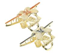 DRESSOOS Large Butterfly Hair Claw Clips 2Pcs Elegant Back Hair Holders Glossy Metal Finish for Women and Girls for Everyday Use and Special Occasions