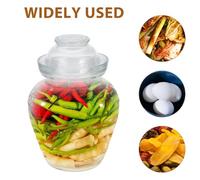 DRESSOOS Large Capacity Glass Pickle Jar with Lid, Sealed Household Fermentation Crock for Kitchen Food Storage, 5lb Glass Canister Suitable for Pickling and Preserving