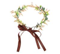 DRESSOOS Leaf Vine Headpiece: Rustic Fairy Simulation Leaves Headband for Wedding, Spring Themed Party - Forehead Ornament for Girls Women