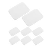 DRESSOOS Loose Powder Puff with Extra Thin Fabric and Soft Pu Leather Backing 8pcs Lightweight Rectangular Shape, Efficient Oil Control for Face Makeup Suitable for Fitting into Cosmetic