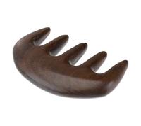 DRESSOOS Massage Comb Sandalwood Five Tooth Comb, Thickened Wide Tooth Scalp Massaging Tool for Curly Hair, Men and Women