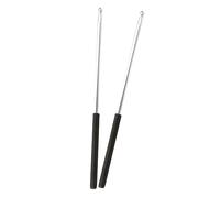 DRESSOOS Metal Drumsticks for Adults Silver Drum Sticks for Percussion Instruments Sturdy 1 Pair Drum Practice Sticks for Drumming Exercises