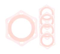 DRESSOOS Microphone Accessory 5pcs Ktv Microphone Six-corner Protection Rings Mic Cover